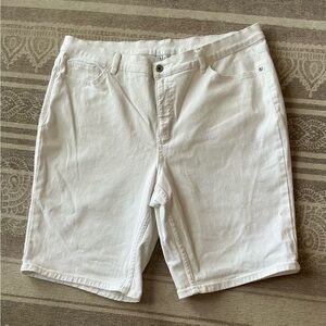 Denim&Co Women's White Jean Shorts